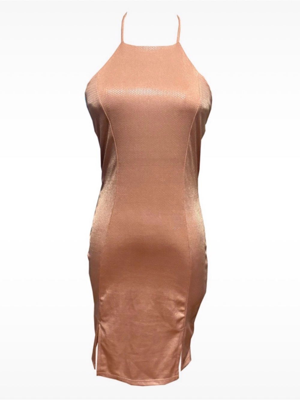 Blue Jasmine Beige Bodycon Dress